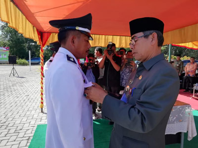 Bupati Mursini Lantik Kepala Desa se-Kecamatan Sentajo Raya